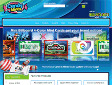 Tablet Screenshot of customcandyandmints.com